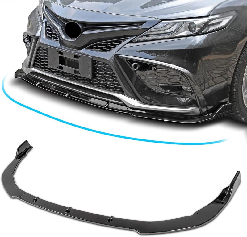 Archaic Front Bumper Lip Spoiler Compatible for 2018 2019 2020 Toyota Camry Sport [SE,XSE,TRD,SE Nightshade], Splitter Under Chin Spoiler Body Kit Camry Accessories - Image 1